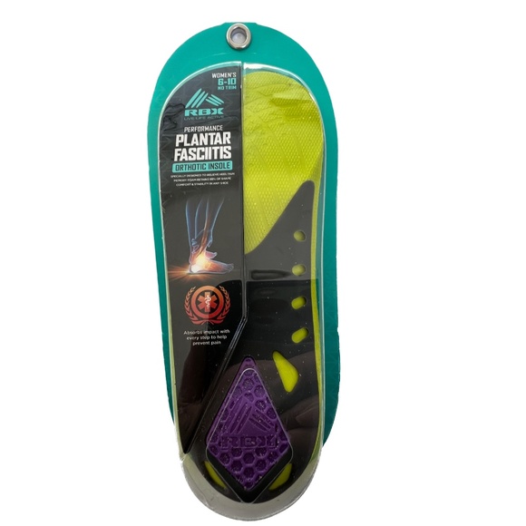 RBX Plantar Fasciitis Orthotic 3/4 Insoles Womens Sz 6-10 Contouring Memory Foam - Picture 1 of 4